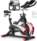 JOROTO Exercise Bike, Magnetic Stationary Bikes for Home with 40LBS Flywheel, App Supported Indoor Bike with 350LBS Weight Capacity, Low Noise,Digital Monitor,Bottle and Tablet Holder|B0BG1KK8PX
