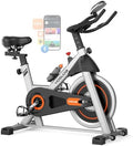YOSUDA Exercise Bike, Brake Pad Stationary Bike for Home with Exclusive App, Magnetic Indoor Cycling Bike with 300 lb Weight Capacity, Low Noise, Tablet Holder and Fitness Courses for Weight Loss|B0BVHN3D72