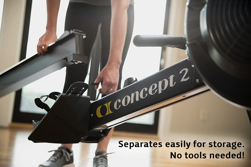 Indoor Rowing Machine - PM5 Monitor, Device Holder, Adjustable Air Resistance, Easy Storage