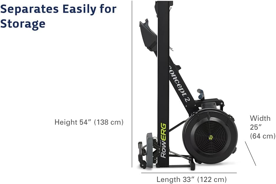 Indoor Rowing Machine - PM5 Monitor, Device Holder, Adjustable Air Resistance, Easy Storage
