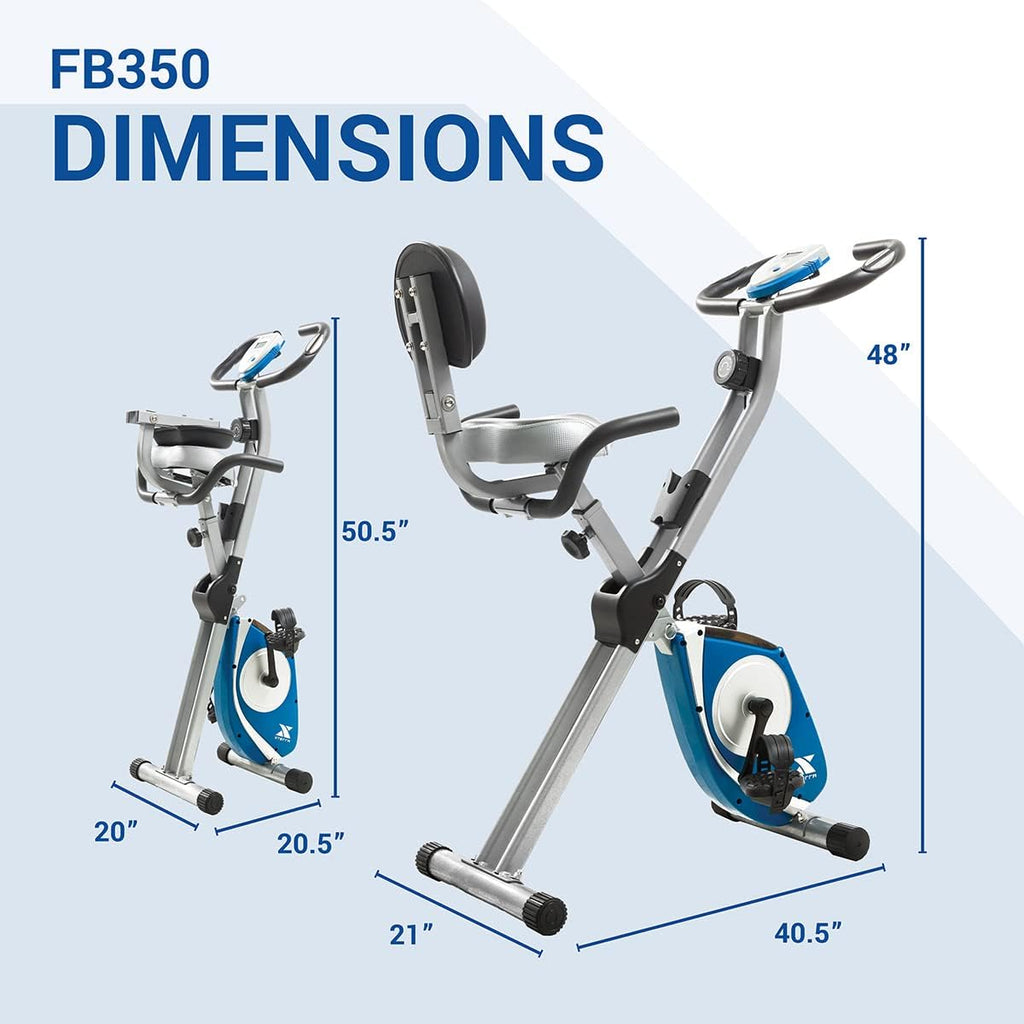 Fitness Folding Exercise Bike, 225 LB Weight Capacity