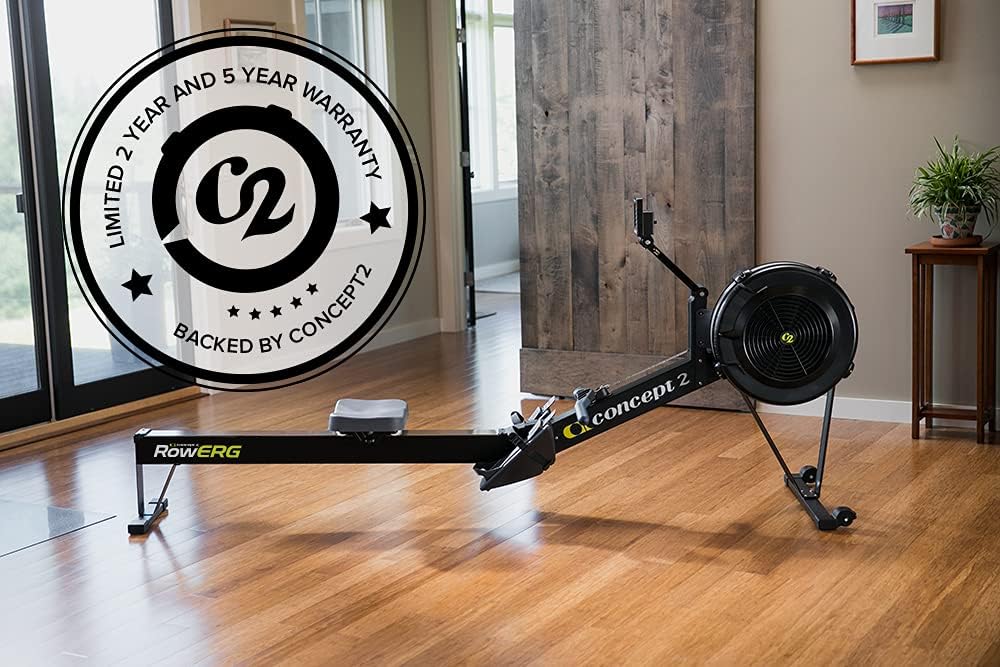 Indoor Rowing Machine - PM5 Monitor, Device Holder, Adjustable Air Resistance, Easy Storage