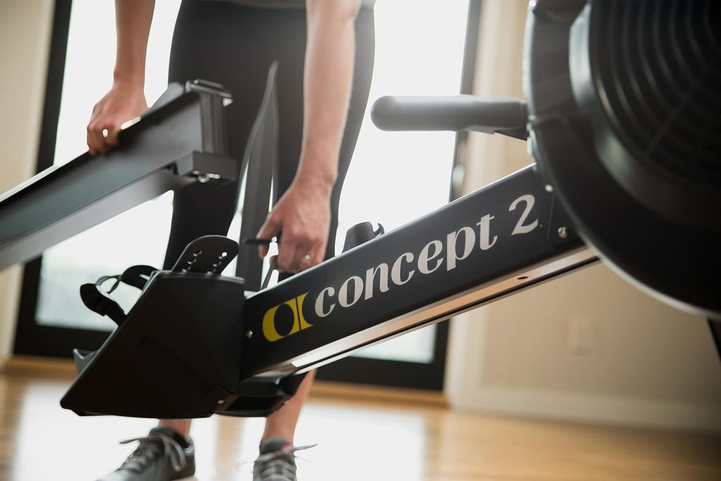 Indoor Rowing Machine - PM5 Monitor, Device Holder, Adjustable Air Resistance, Easy Storage