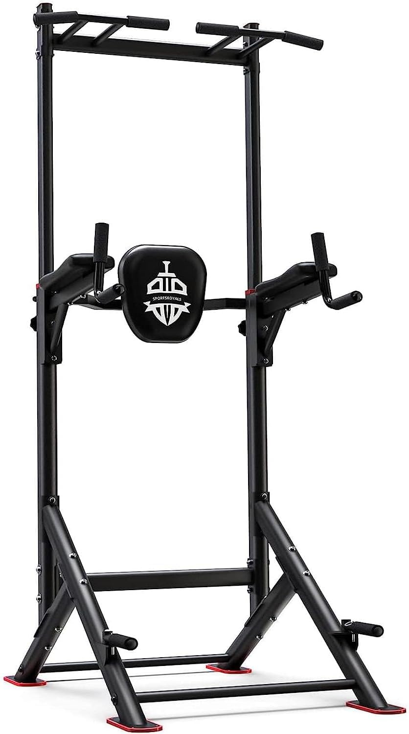 Power Tower Pull Up Bar Station, 450LBS Stable Pull Up Dip Station for Home Gym Strength Training Equipment | FED Fitness
