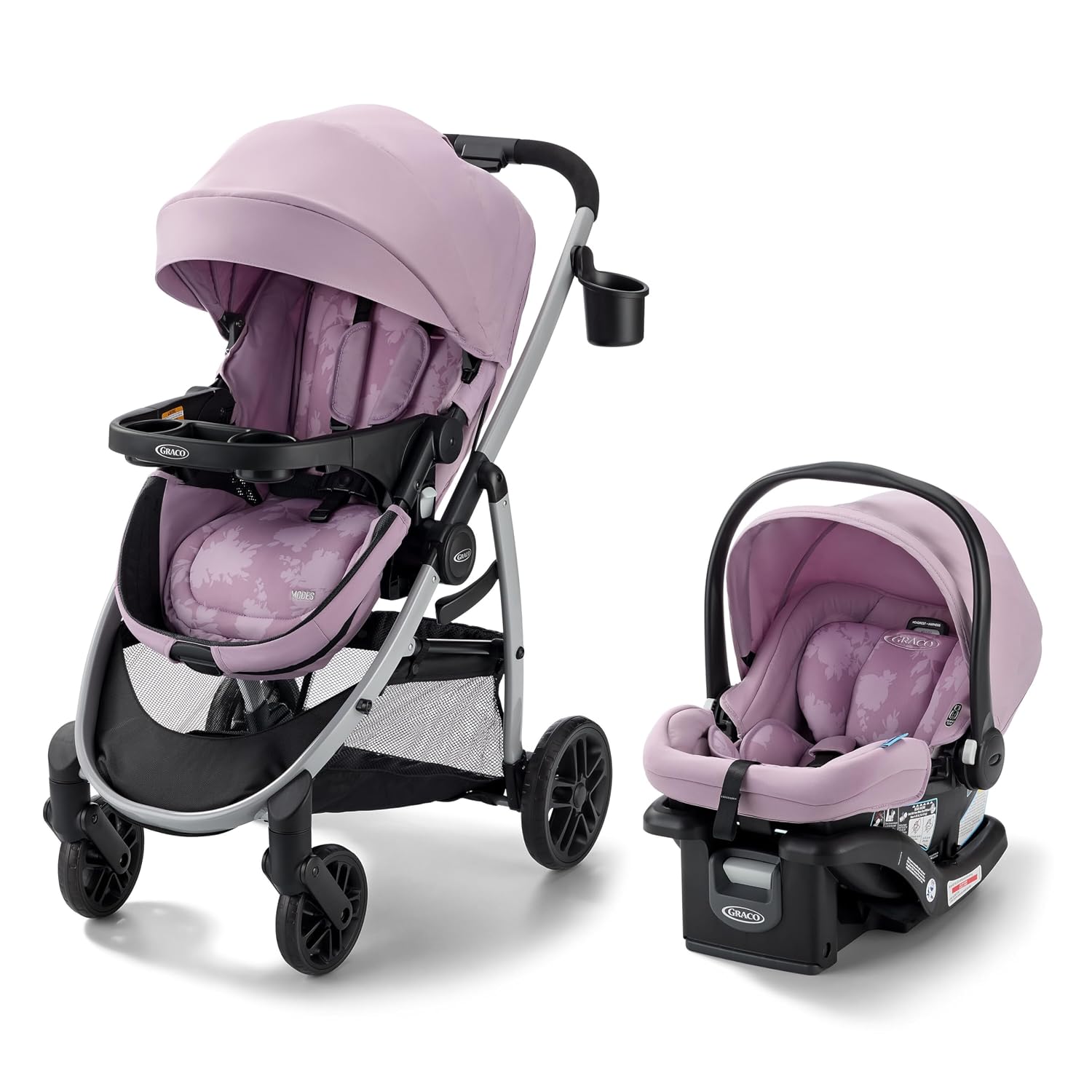 3-in-1 Baby Stroller, 3 Modes: Infant Car Seat Carrier (Car Seat Not Included), Infant Pramette to Toddler Stroller with Reversible Seat and One-Hand Fold